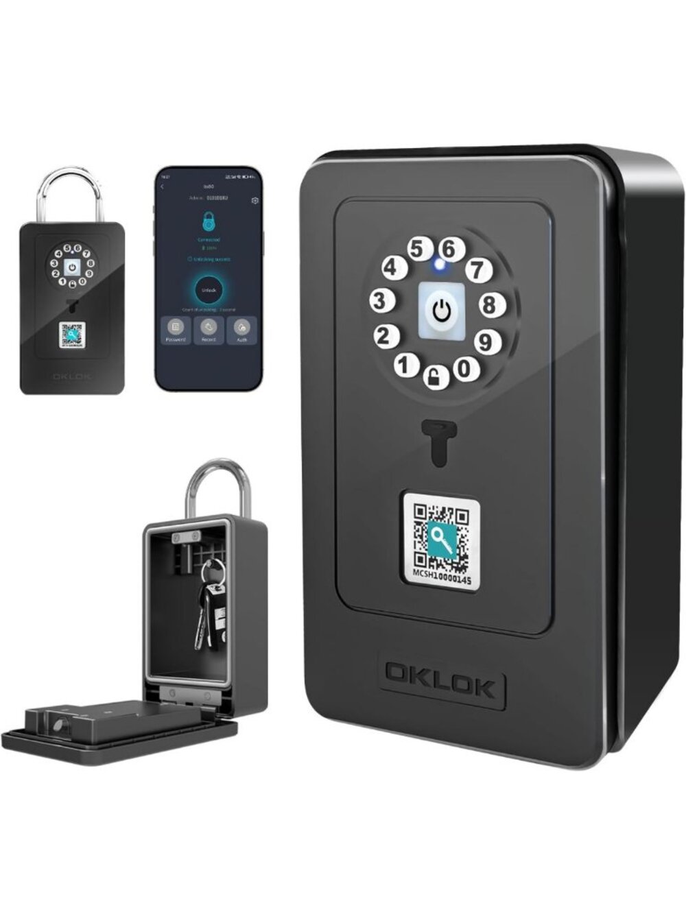 Smart Bluetooth Key Lock Box - Waterproof, Wall-Mounted Security for Home